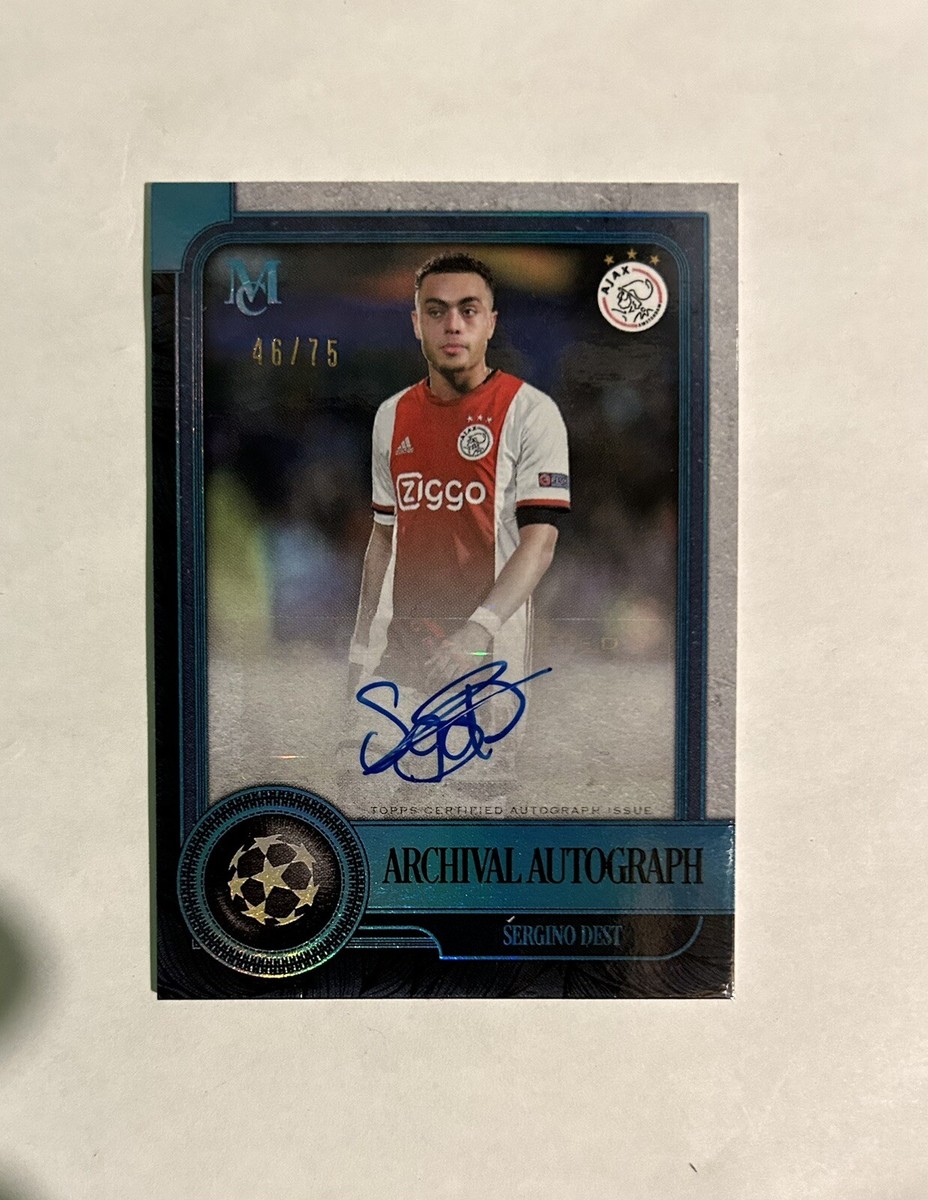 TOPPS サッカーカード MUSEUM COLLECTION ARCHIVAL AUTOGRAPH SERGINO DEST BARCELONA 120/150 #AA-SD 送料無料 中古 IT1 Topps TOPPS サッカーカード MUSEUM COLLECTION ARCHIVAL