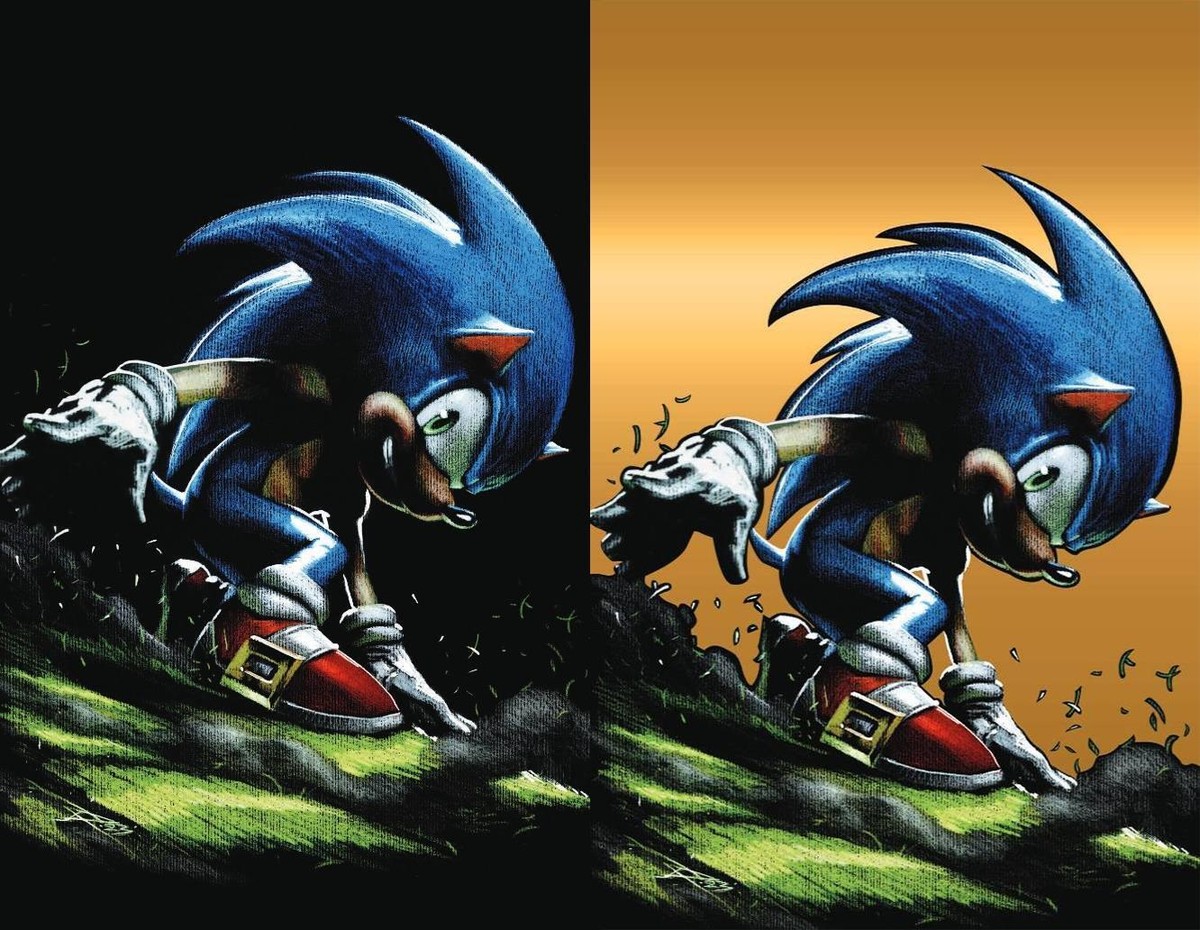 Sonic the Hedgehog #76 Dell'Otto Megacon Exclusive Virgin Foil | eBay