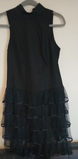 Table Eight Ladies Cocktail formal Dress black with ruffle bottom