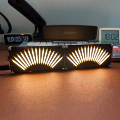 Sound Control & Wired Input LED Music Rhythm Audio Level Indicator VU Meter