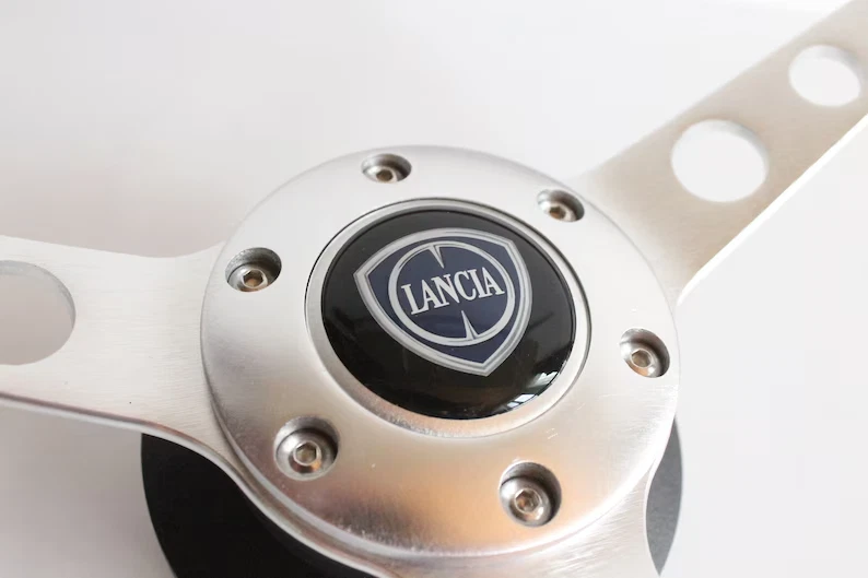 Volante madera cromo apto para Lancia Beta Spider HPE cupé Gamma Delta 1 Foto 4 de 4