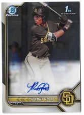 2022 Bowman Chrome YENDRY ROJAS 1st Bowman Prospect Auto