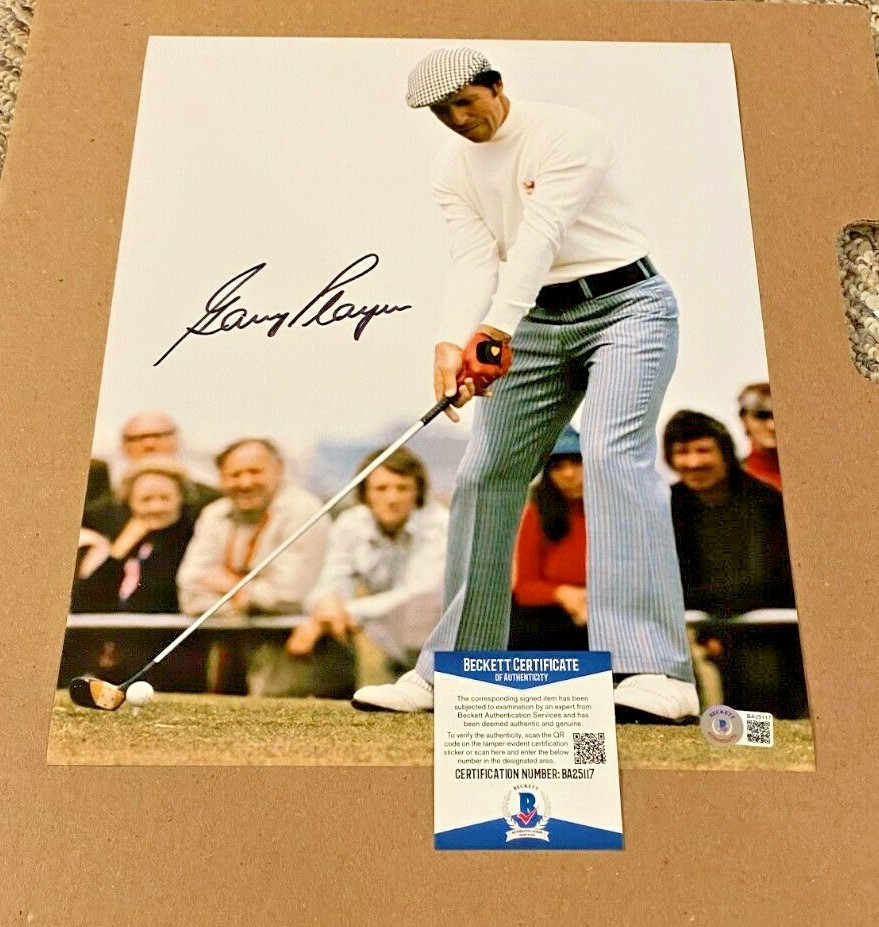 Gary Player Autographed Signed 11X14 PGA GOLF PHOTO BECKETT CERTIFIED PGA #11 