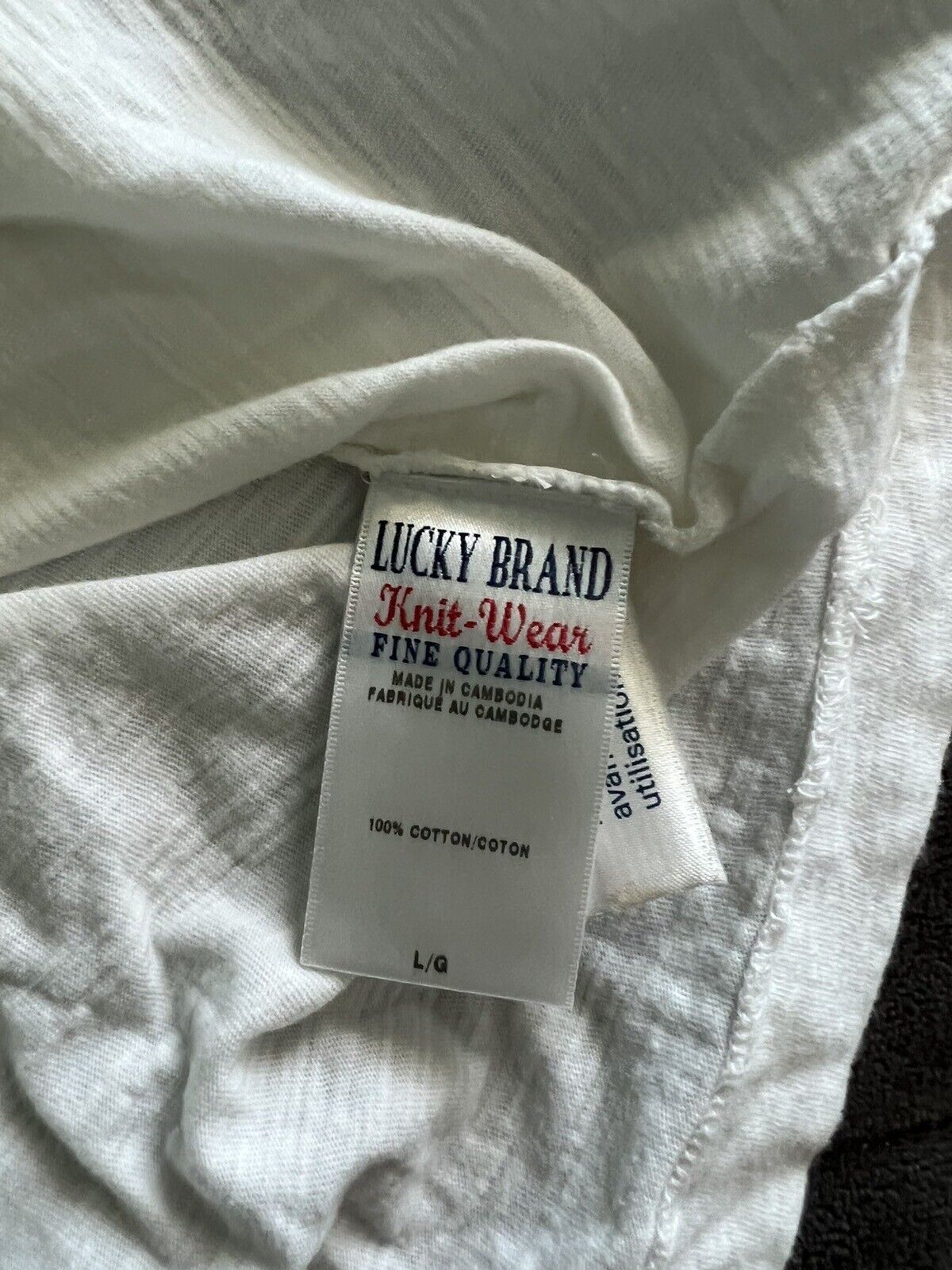Lucky Brand Shirt Mens Large White Military Class… - image 5