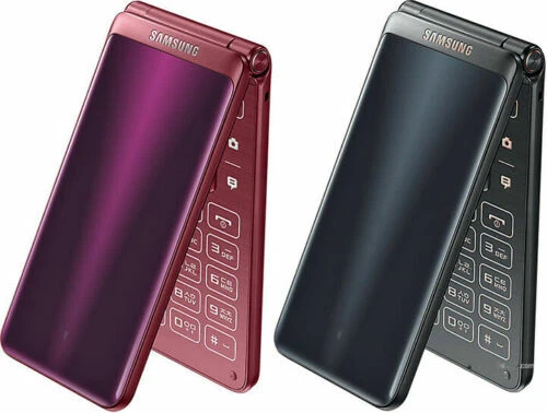 Samsung Galaxy Folder 2 SM-G1650 dual-SIM Android Mobile Flip Phone 4G LTE 8MP - Picture 2 of 8