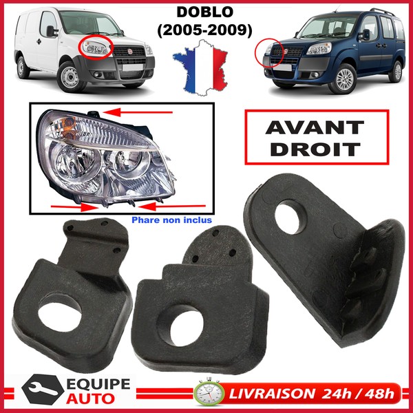 Halterclips Reparatur Scheinwerfer Vorne Rechts FüR Fiat Doblo Von 2005 Bis 2009-image