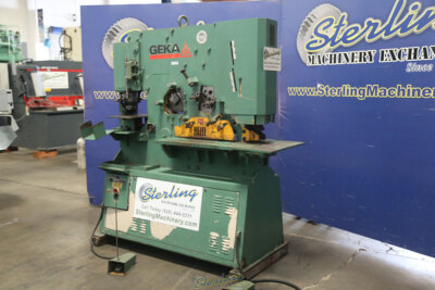 100 Ton, Used Geka Hydraulic Dual Operation Ironworker Heavy Duty Fabricator,...