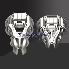 Male Stainless Steel Cobra Chastity Device Mamba Cage Men Metal Lock Belt