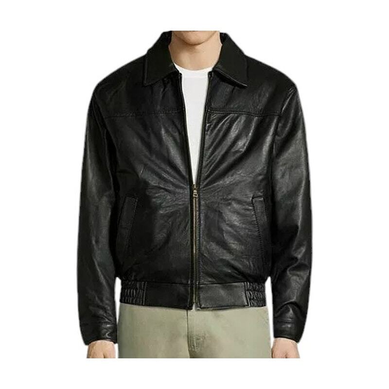 ジャケット・アウター Vintage Lambskin Leather Bomber Jacket L Vintage Leather Lambskin Bomber Jacket with Zip Out Lining, Black
