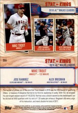 2019 Topps Big League Stat Kings #355 Alex Bregman/Jose Ramirez/Mike Trout