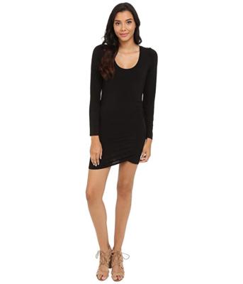 Heather Women's Tulip Long Sleeve Jersey Dress, Black, Medium | eBay Heather Women's Tulip Long Sleeve Jersey Dress, Black, Medium | eBay