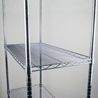 4 Shelf Chrome Wire Shelving Unit Storage Racking Heavy Duty Rack Commercial