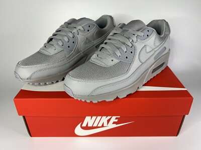 Nike Air Max 90 Shoes Recraft Triple Wolf Gray [CN8490-001] Men's