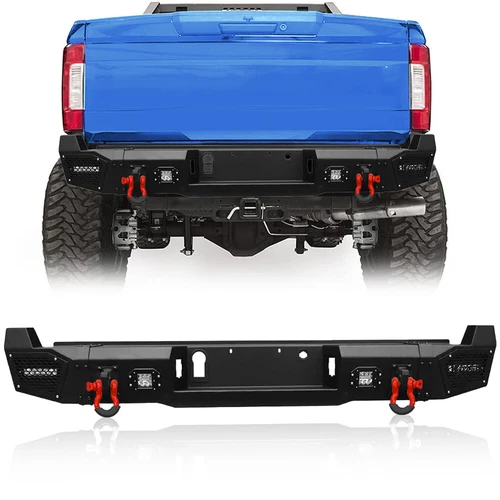 For 2017-2022 Ford F250/F350/F450/F550 Super Duty Front Rear Bumper W/Led lights - Picture 8 of 18