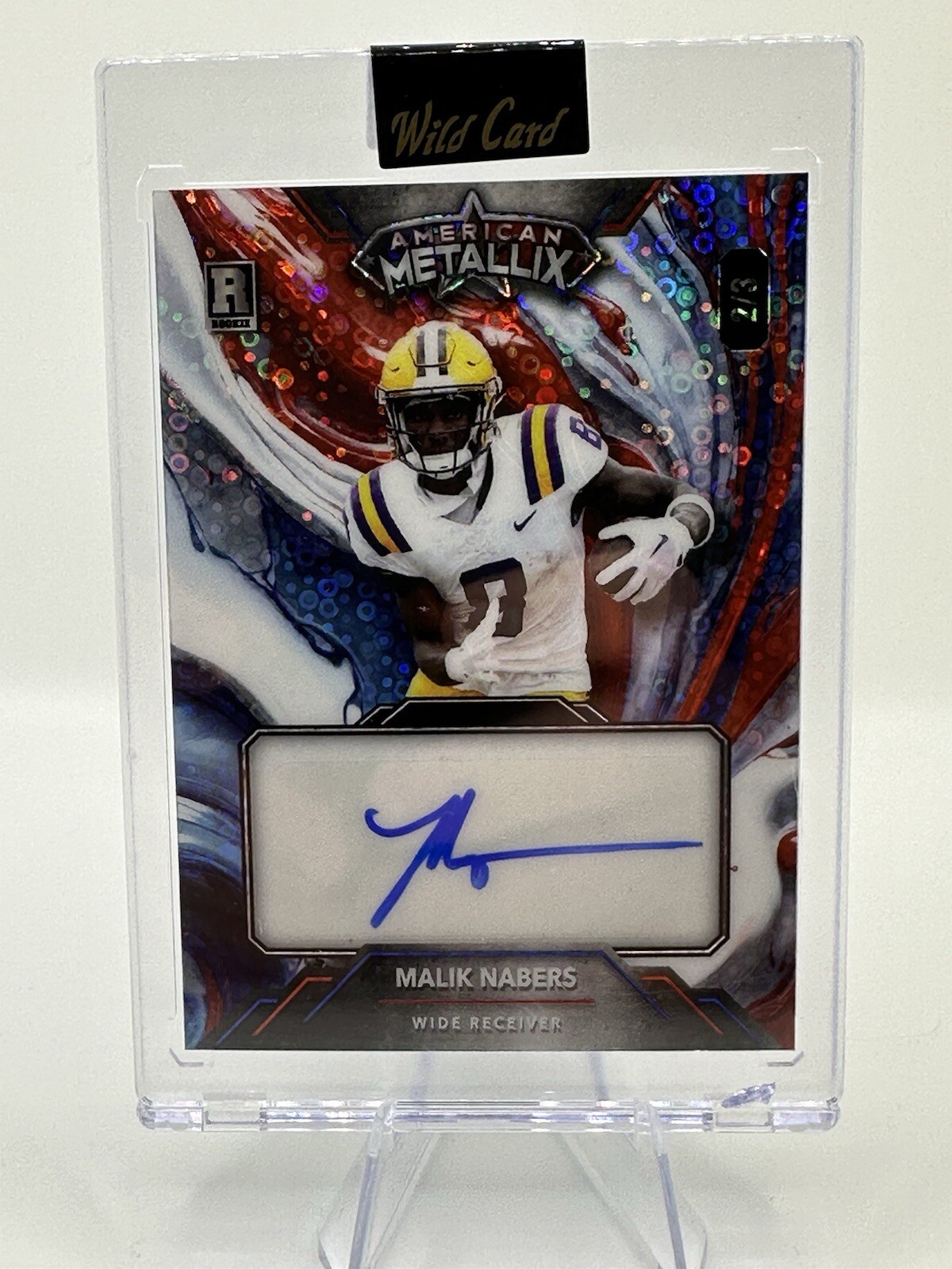 2024 wild card american metallix Malik Namers 2/3 🔥🔥🔥Autographed🔥🔥🔥