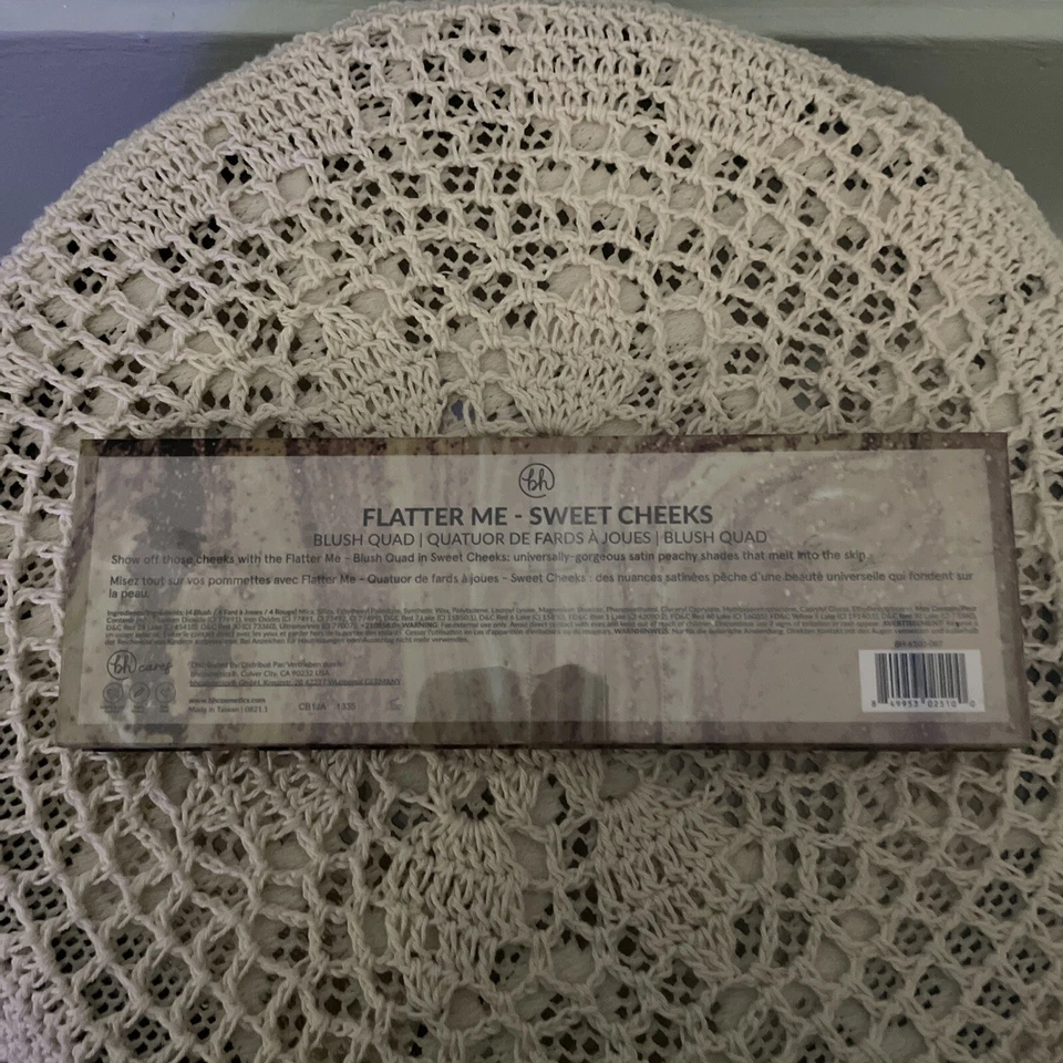 bh Cosmetics Nude Ego Flatter Me I 4 Pan Sweet Cheeks Blush  Blush Quad New! - Image 4 of 4