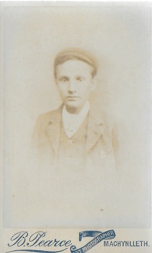 Victorian CDV Young Man, Flat Cap, B Pearce, Machynlleth