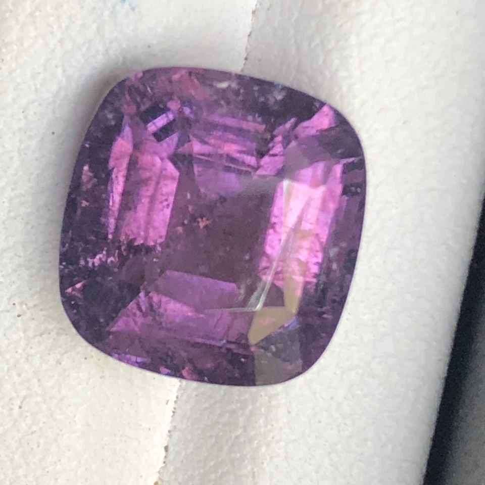 6.4 Carat Cushion Cut Unique Purple Color Tourmaline Gemstone Origin Afghanistan - Image 3 of 4
