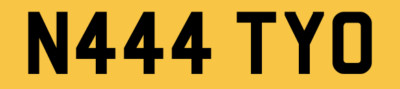 NATTY NATALIE NAT NUMBER PLATE NATTY O REG N444 TYO PERSONAL REGISTRATION PLATE