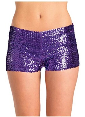 Be Wicked Sequin Booty Shorts-Women 
