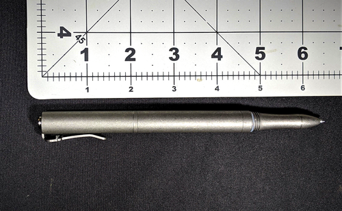 Chaves grau Titan Clip Stift mit Schraubkappe Schmidt Easy Flow schwarze Tinte - Bild 6 von 6