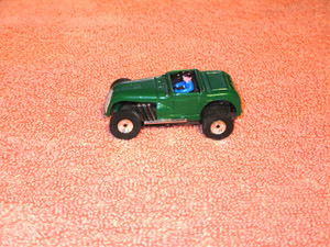 Aurora T-Jet, Thunderjet Hot Rod Coupe Dark Green Open Rivet Chassis