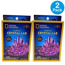 National Geographic Purple Crystal Lab STEM Science Kit Grow Crystals 2 Pack New