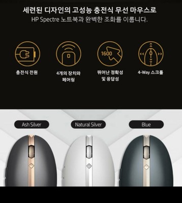 HP Spectre Mouse 700 Rechargeable Bluetooth Wireless Mouse