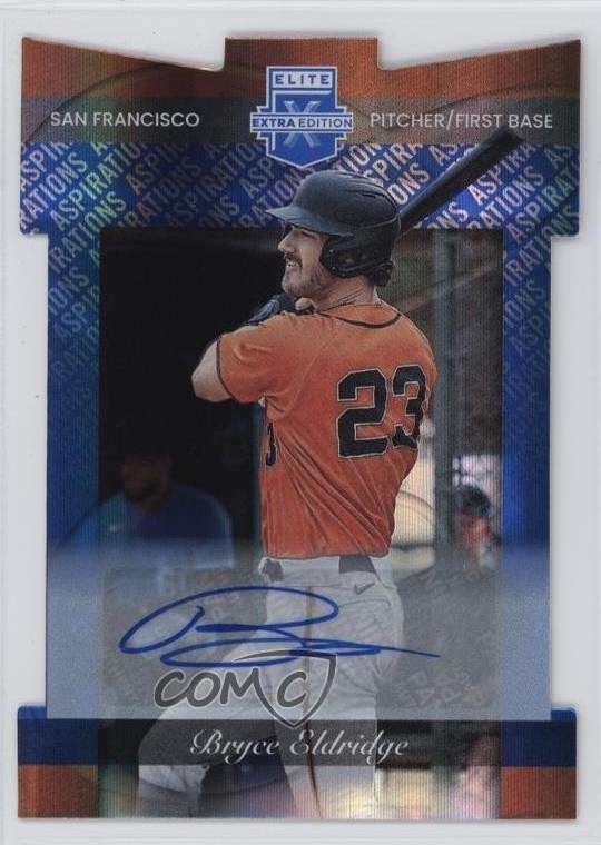 2023 Panini Elite Extra Edition Retro 2002 37/77 Bryce Eldridge #152 Auto 14ij
