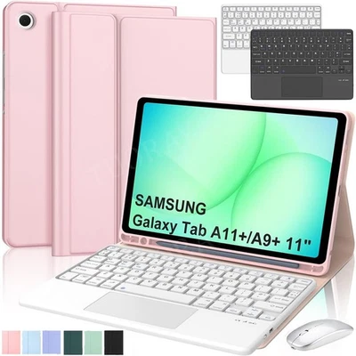 Für Samsung Galaxy Tab A11+ & A9+ 5G 11 Zoll QWERTZ Tastatur Hülle mit Touchpad - Bild 1 von 4