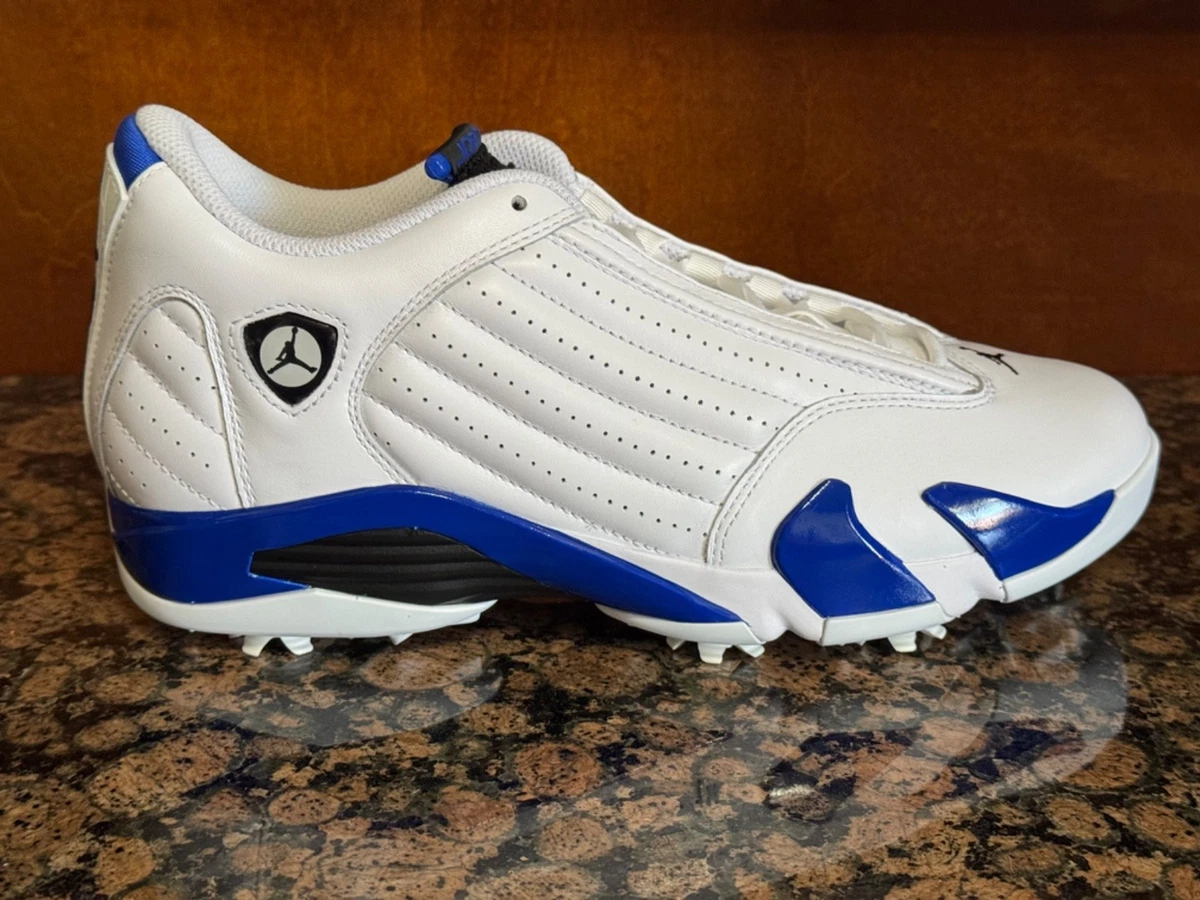 New! Mens US 10.5 NIKE AIR JORDAN 14 G GOLF RETRO SPIKES/SHOES