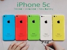 Apple iPhone 5c Green/Blue/Yellow/Red - 8/16/32GB Factory UNlocked any carrier