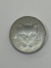 SPILLA "LALIQUE PARIS" CRISTALLO GATTO CON SCATOLA - FAVOLOSA- VINTAGE