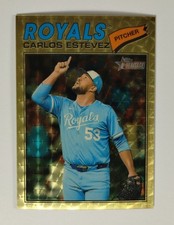 2026 Topps Heritage Carlos Estevez Superfractor /1 Kansas City Royals #314 1/1