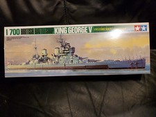 Tamiya British Battleship HMS King George V 1/700th scale waterline model Kit.