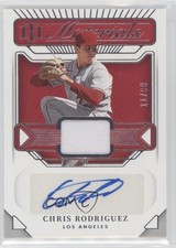 2022 National Treasures NT Materials Signatures 11/99 Chris Rodriguez Auto 2s2