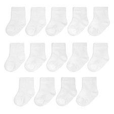 Baby 14-Pack Grow  Fit Flex Zones Cotton Stretch Socks - Unisex, Girls, Boys...