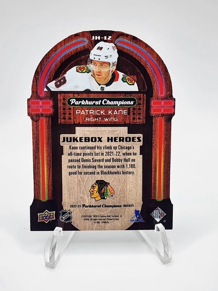 2022-23 Upper Deck Parkhurst Champions - Juke Box Heroes Patrick Kane #JH-12 - Image 2 of 2