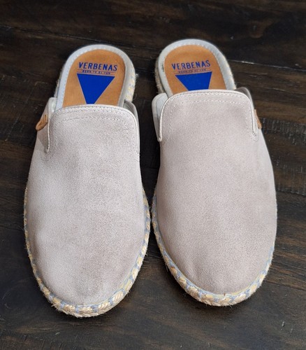 Verbenas Celia Tan Suede Slip On Flats Shoes Women’s Size 8.5 Made In Spain - Picture 2 of 13