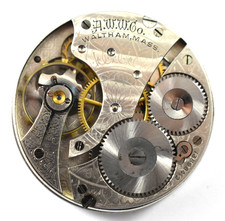Vintage Waltham Grade 610 16s 7J Hunting Pocket Watch Movement lot.wf
