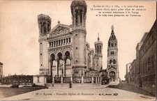 Lyon France Notre-Dame de Fourvière Basilica Vintage Postcard B.F. Paris