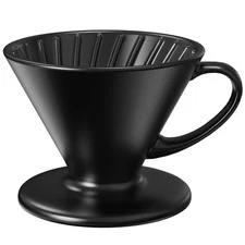 Artisan Series Ceramic Coffee Dripper Size 02 Pour Over Filter Brewer Black