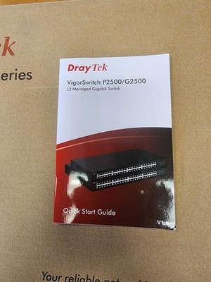 DrayTek VigorSwitch P2500/G2500 L2 Managed Gigabit Switch