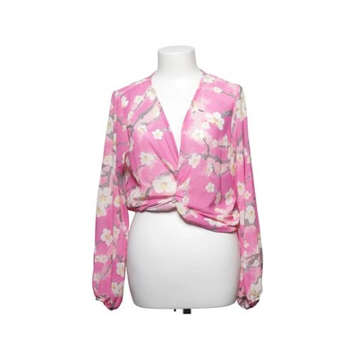 Sassy Classy, Bluse, Größe: M, Pink/Weiß/Mehrfarbig, Polyester, Blumen #TYm