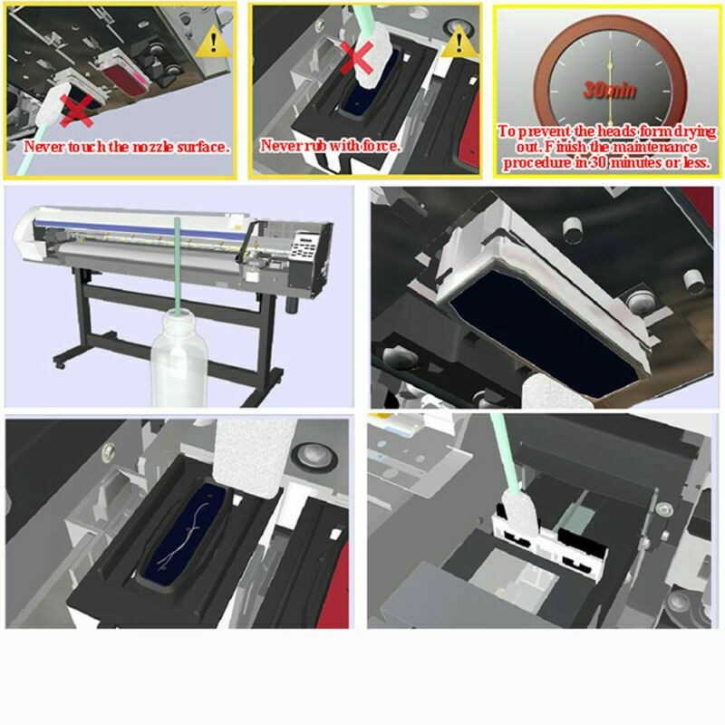 50 Pieces Cleaning Swabs Foam Tipped Stick For Roland Mimaki Mutoh Epson Printer