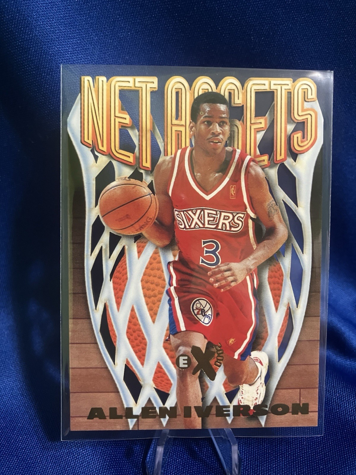 1996-97 **MINT** Skybox E-X2000 Net Assets Allen Iverson #7 (RC)  **MINT**