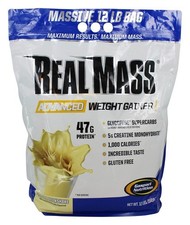 Gaspari Nutrition Real Mass: Advanced Weight Gainer, Protein and Complex Carb...