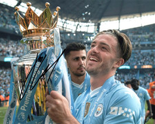Manchester City Jack Grealish  Autographed Signed 8x10 Photo COA #4