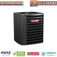 Goodman 5 Ton 17.2 SEER2 Air Conditioner Condenser High Efficiency Two-Stage R32