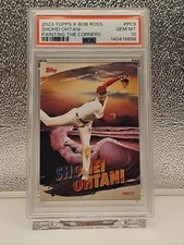 2023 Topps Bob Ross The Joy of Baseball Shohei Ohtani Gem Mint 10 Angels Dodgers